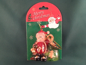 B/O LED SNOWMAN W/TREE & BAG DECO