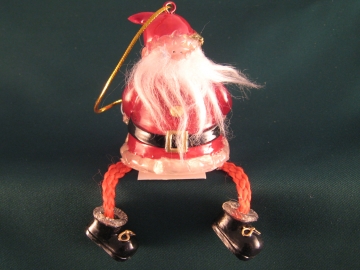 B/O LED HO!HO!HO! SANTA ORNAMENT