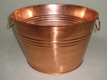 Copper plated bucket
