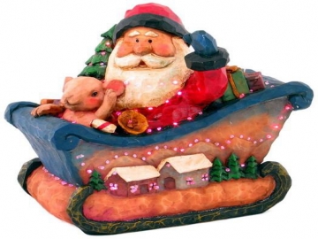 Polyresin fiber santa 