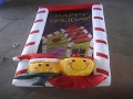 70" H Lighted Air Blown Inflatable 3 Xmas figures Banner