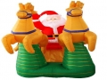 96" H Lighted Air Blown Inflatable Santa Flying on the Sky