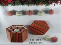 14 PCS 75MM Polyfoam frosted ball w/gift box